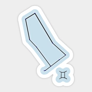 Zodiac Constellations - Gemini Sticker